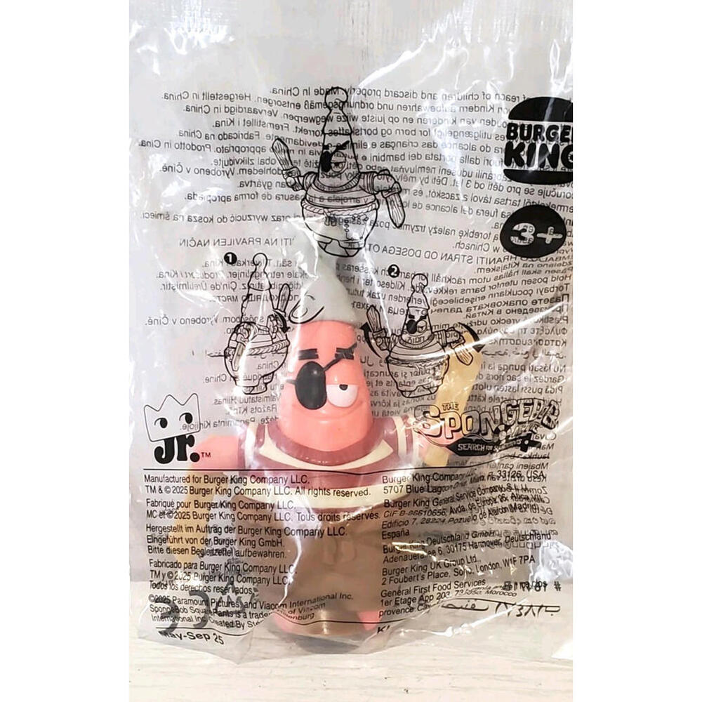 2025 Burger King SpongeBob Movie Toys ( Patrick Figure ) SEALED